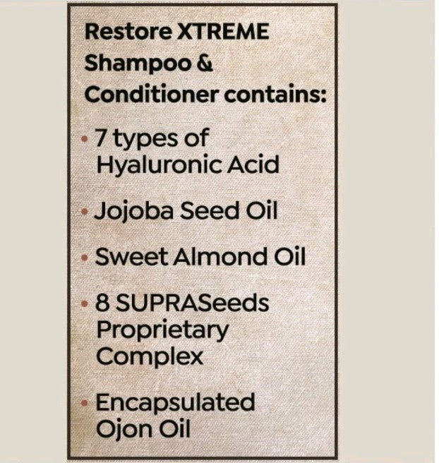 RestoreXTREME Tropical Vanilla Hair Shampoo & Conditioner Set - 32 Oz
