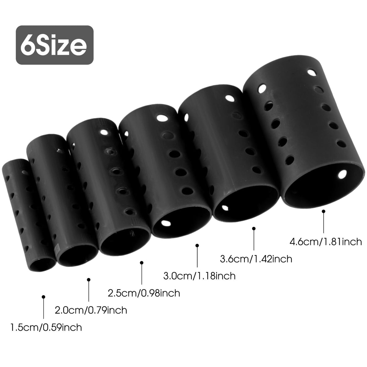 141 Pcs Hair Roller Set with Clips & Pins for Curling Styling - Multiple Sizes