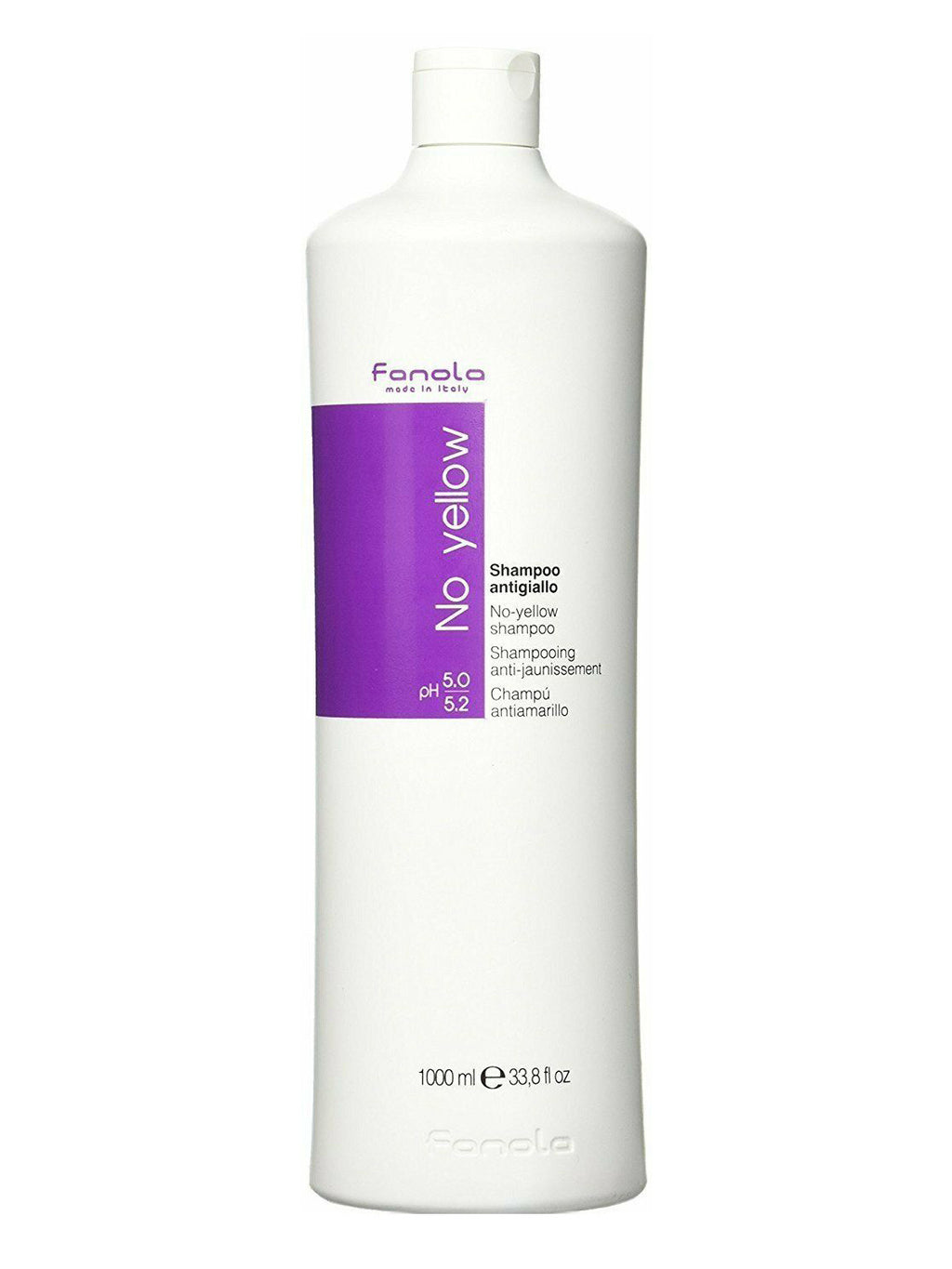 Fanola No Yellow Purple Shampoo for Gray and Blonde Hair 33.8oz