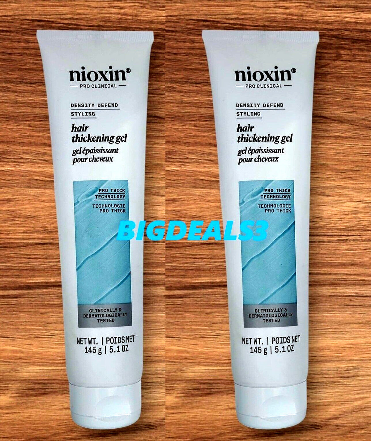 NIOXIN Density Defend Thickening Hair Gel 5.1 oz - 2 Pack Styling Gel