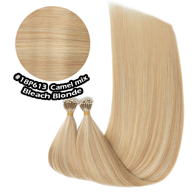 100% Human Hair Extensions Nano Ring Loop Micro Beads Blonde S