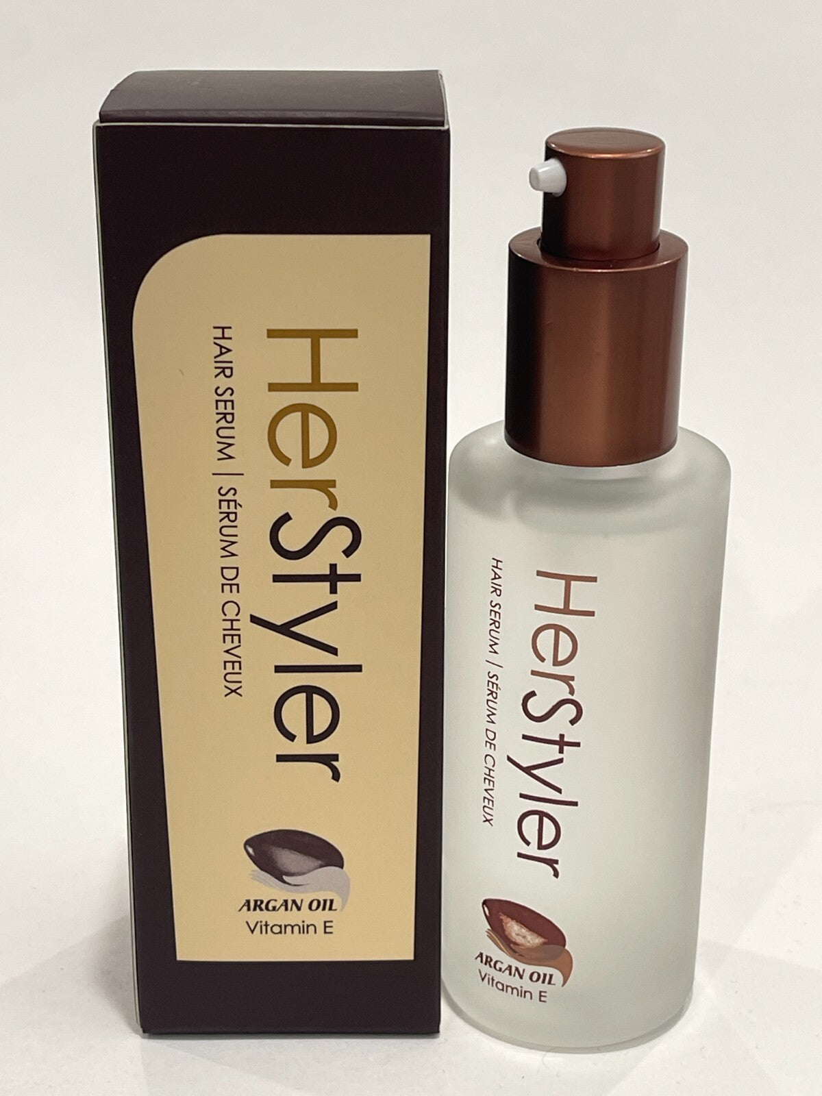 Herstyler Argan Oil Vitamin E Hair Serum - Nourishing Hair Treatment, 2 fl oz