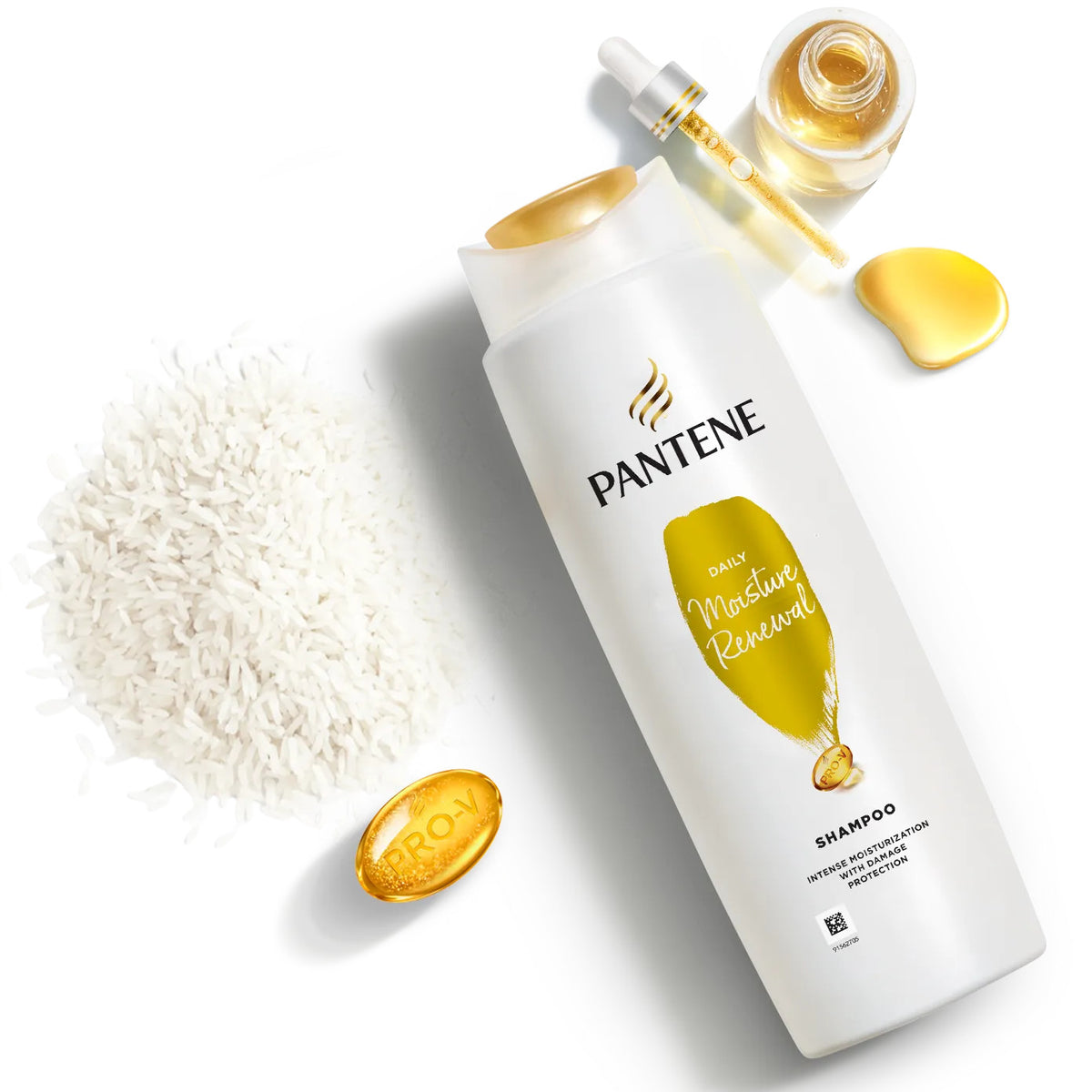 Pantene Daily Moisture Renewal Shampoo Pack of 6 - Hydrating Hair Care