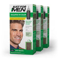 Hair Color Kit Light Brown 3 Pack - Permanent Gray Coverage, Nourishing Formula