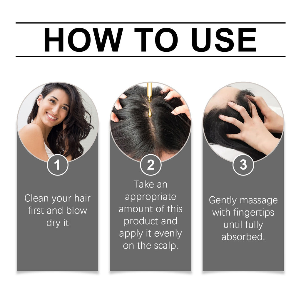 Natural Hair Oil for Scalp Massage & Moisturizing - Smoothing & Nourishing Treatment