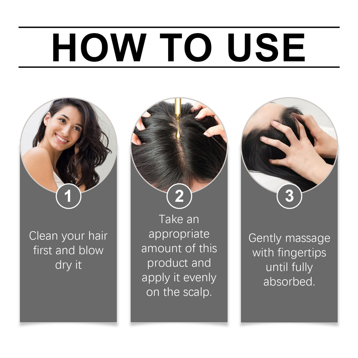 Natural Hair Oil for Scalp Massage & Moisturizing - Smoothing & Nourishing Treatment