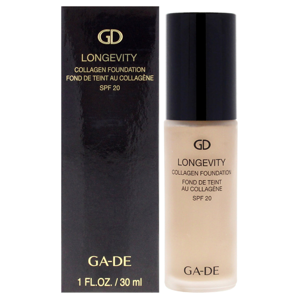 Longevity Collagen Foundation SPF 20 - Soft Beige 501, 1 oz by GA-DE