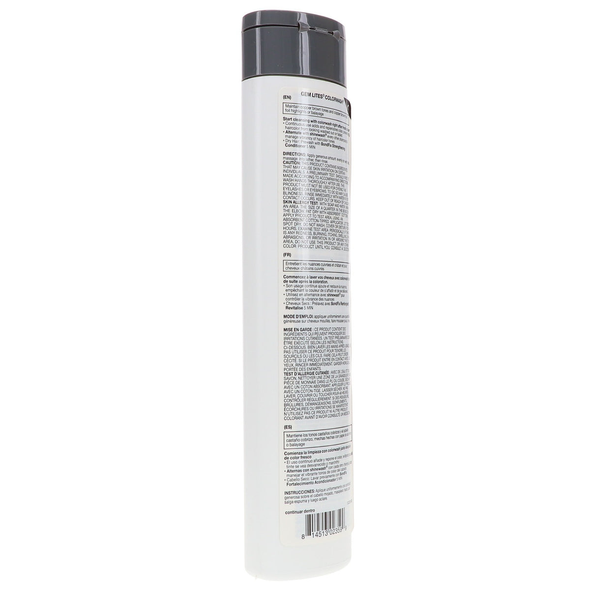 Colorwash Shampoo for Amber Copper Brown Hair 8.25 oz - Color-Treated Hair Care