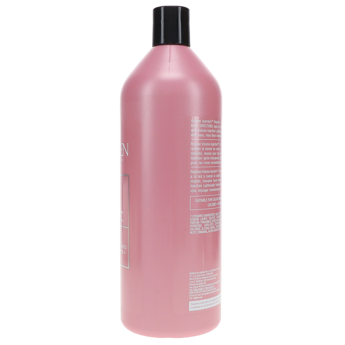 Redken Volume Injection Shampoo 33.8 oz - Boosts Fine Hair, Adds Body & Shine
