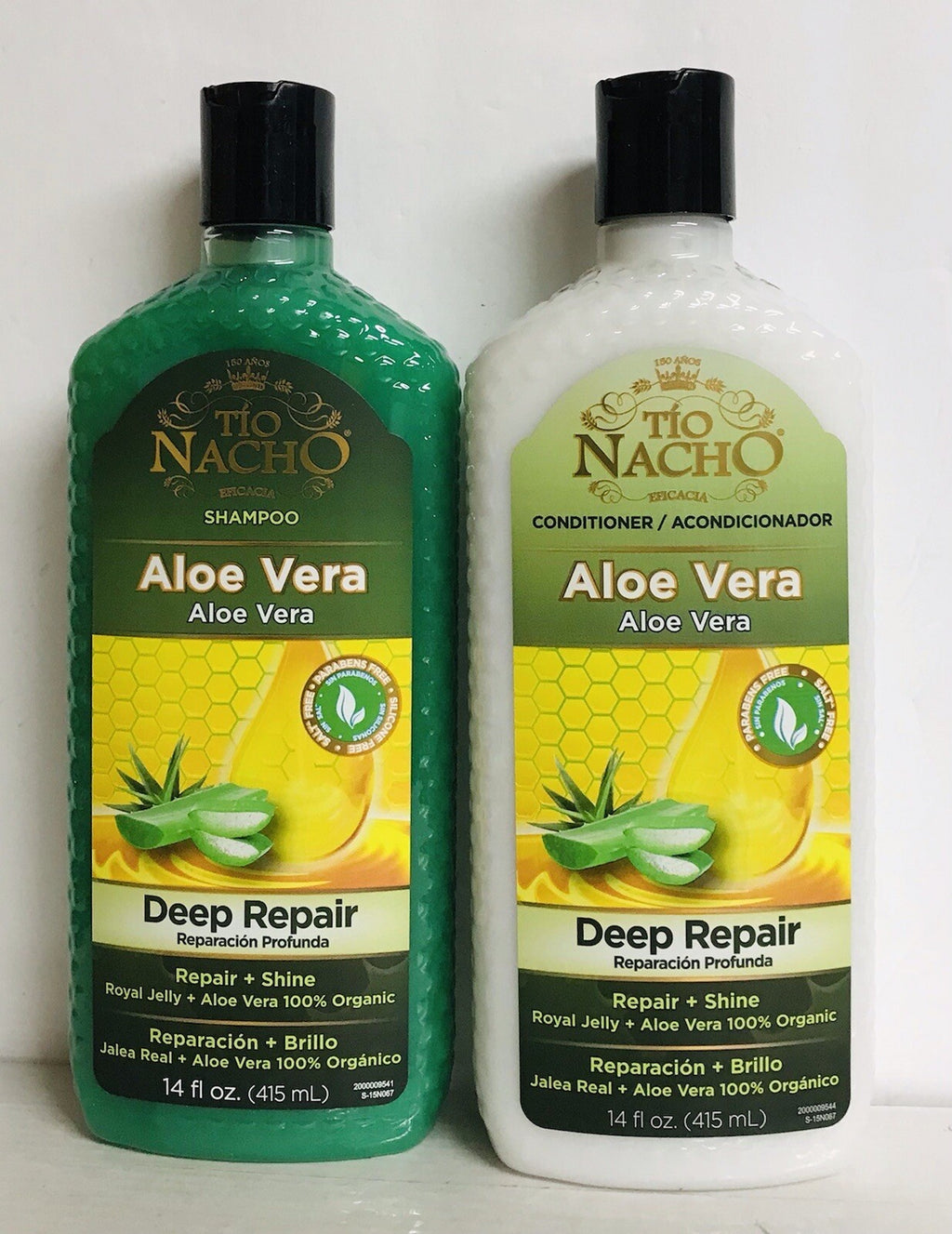 Aloe Vera Shampoo & Conditioner Set - Deep Repair for Hair - 14 fl oz Each