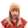 Unisex Halloween Cosplay Wig & Beard Set for Joe Dirt Janitor Costume