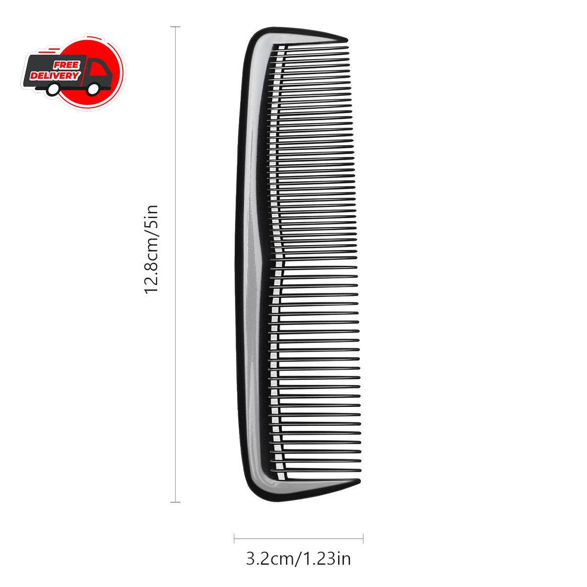12 Pack Pocket Hair Combs - Travel-Friendly Mini Styling Combs for Men & Women