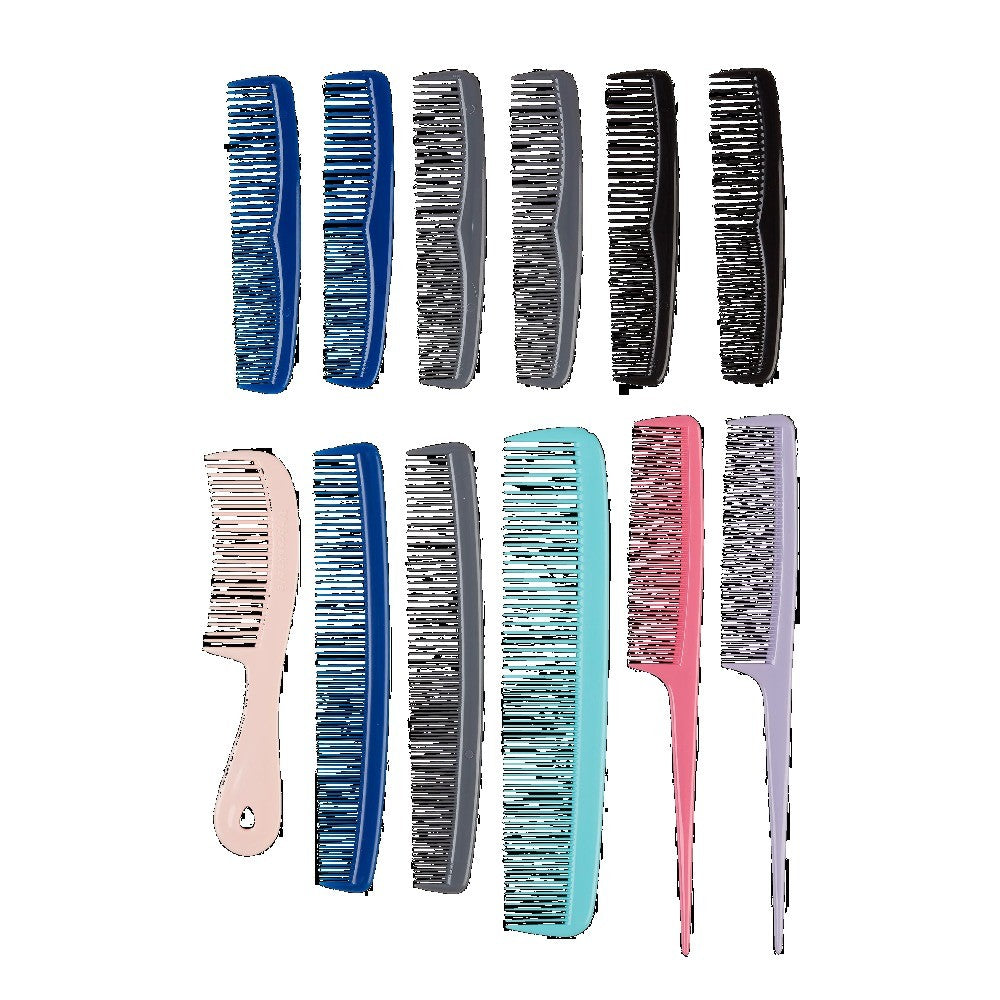 12-Piece Hair Comb Set for Styling & Detangling - All Hair Types