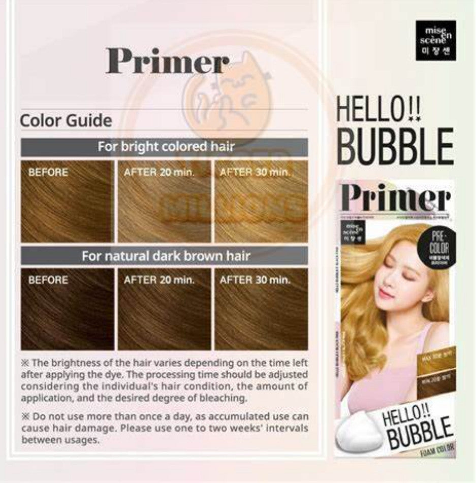 Hair Primer Foam Lightening & Brightening - ammonia-free & shine boost