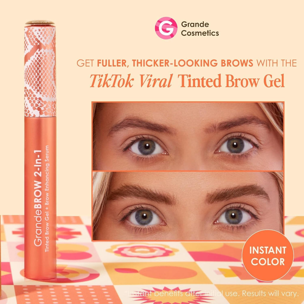 2-in-1 Brow Gel and Enhancing Serum for Thicker, Fuller Brows - Medium