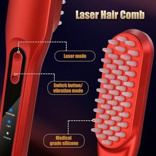 Laser Hair Growth Comb for Men & Women - Red Light Therapy Device