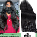 Clip-In Hair Extensions Full Head 100% Human Remy Hair 8 Pieces