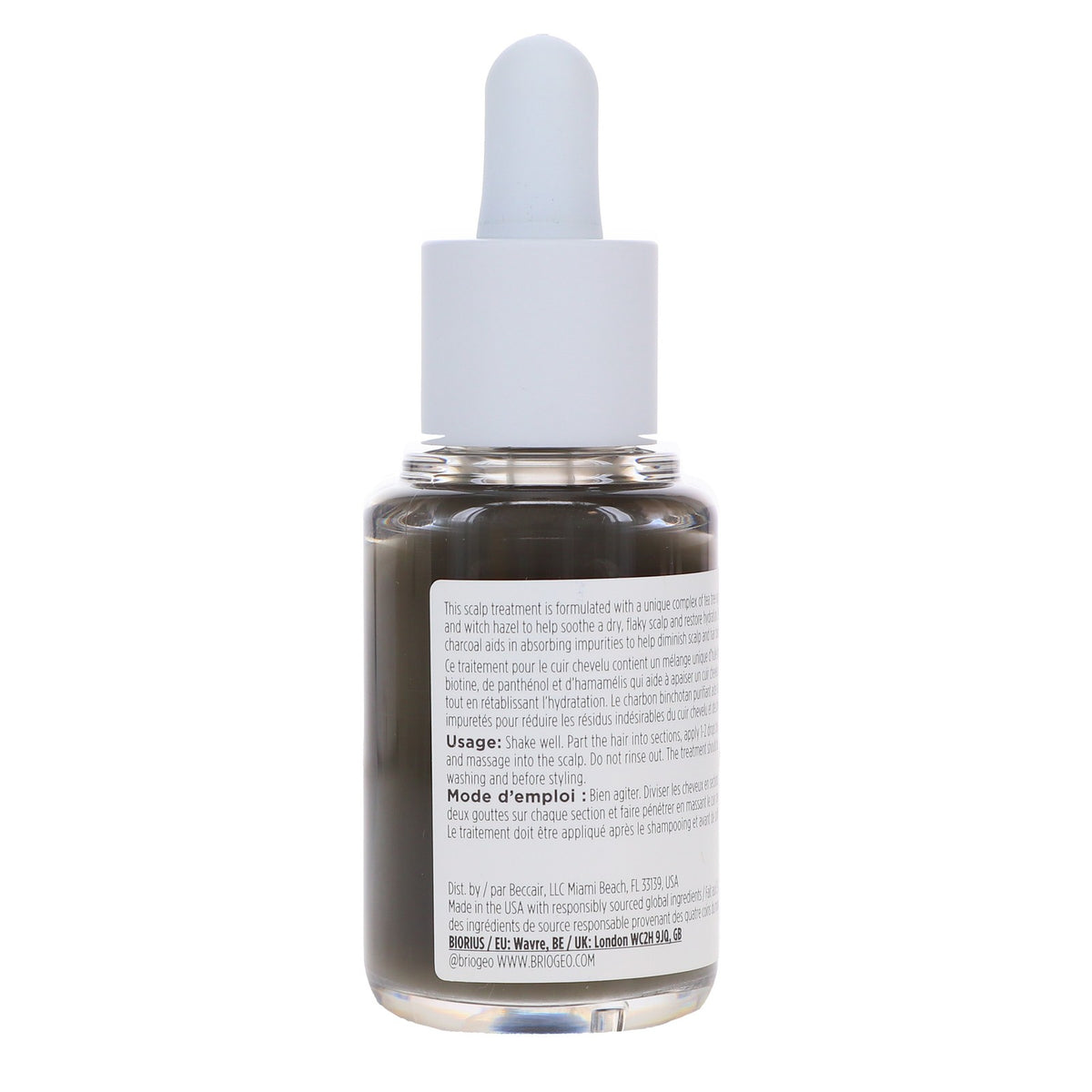 Scalp Treatment with Charcoal & Tea Tree - 1 oz for Dry Flaky Skin