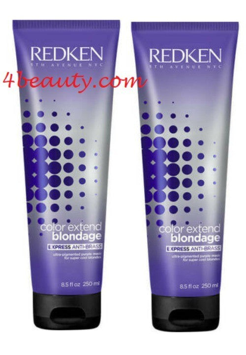 Purple Hair Mask for Blonde Hair - Anti-Brass Toning, 8.5 oz Pack of 2