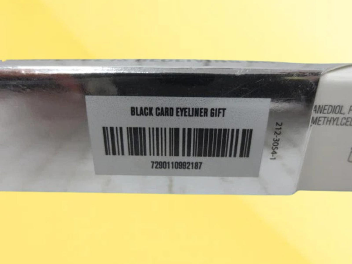 Waterproof Liquid Eyeliner Black Card 0.05 Oz - Pack of 3