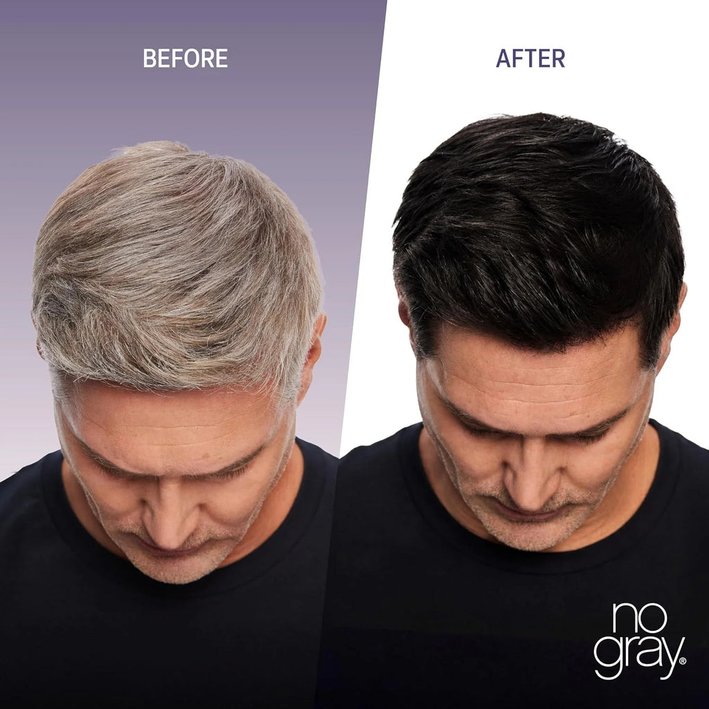 Dark Brown Permanent Hair Color Shampoo - Gray Coverage, 8.45 oz