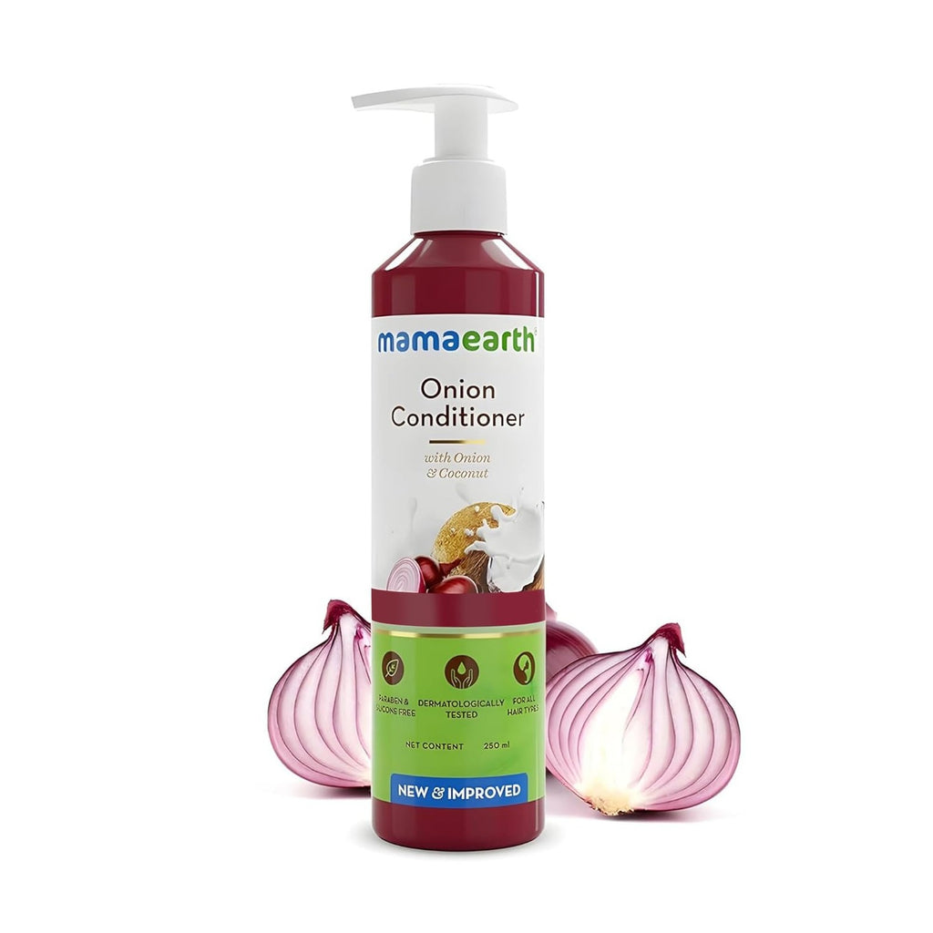 Organic Onion Conditioner for Hair Loss & Growth with Coconut Oil - 8.45 Fl Oz