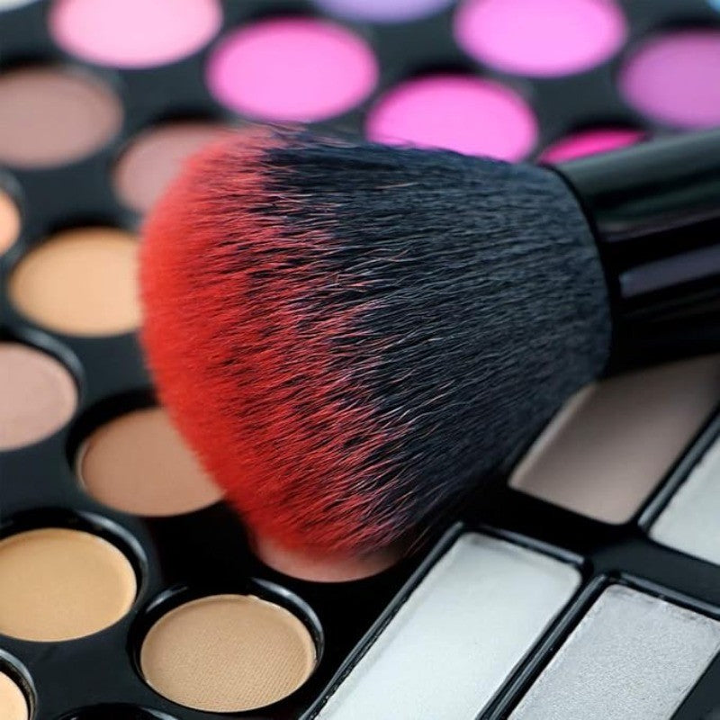 10-Piece Synthetic Makeup Brush Set with Colorful Handles for Face & Eye Makeup