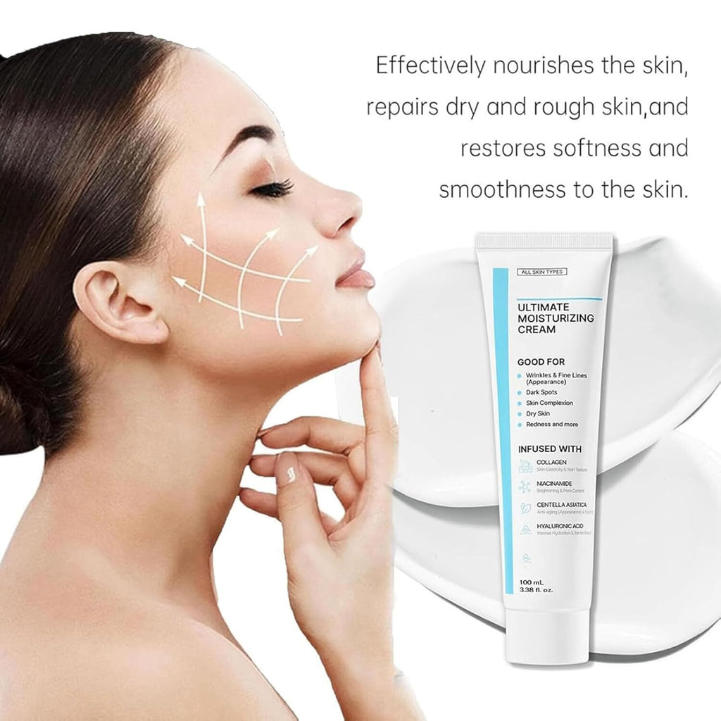 Moisturizing Face Cream for All Skin Types - Hydrating Anti-Aging Formula