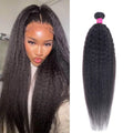 Brazilian Kinky Straight Human Hair Weave Bundles 18 Inch - Virgin Hair