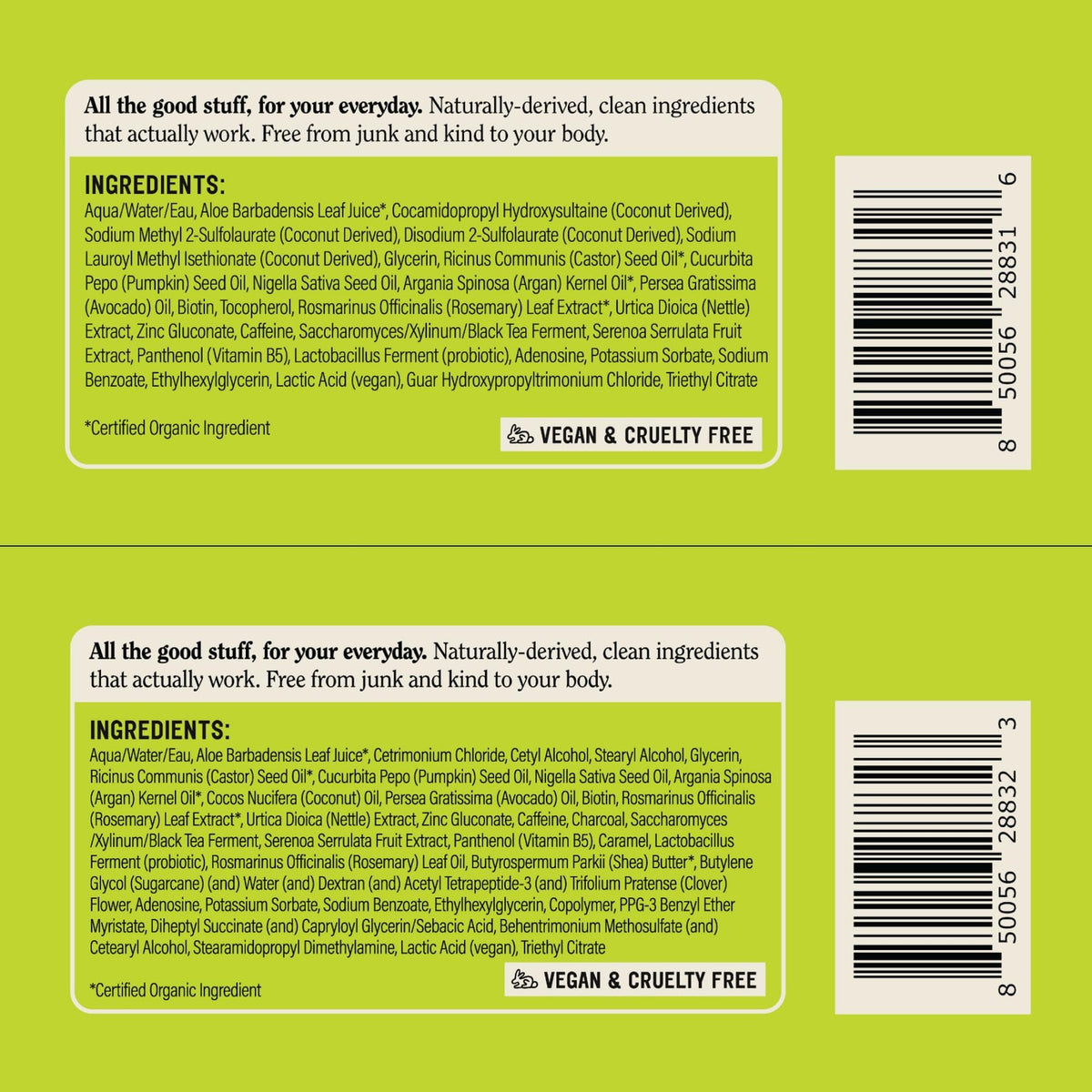 Anti-Thinning Hair Shampoo & Conditioner Set for Women - 20oz Natural & Sulfate-Free