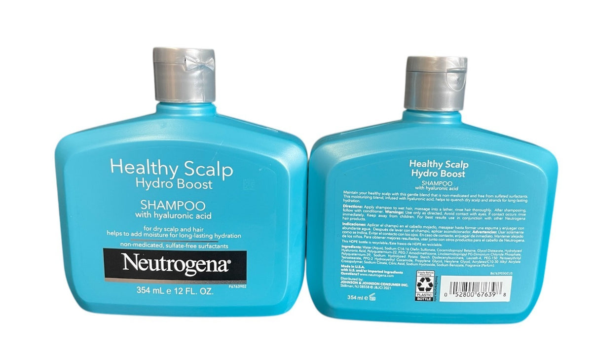Neutrogena Hydro Boost Hydrating Shampoo for Dry Hair & Scalp - 2 Pack, 12 fl oz