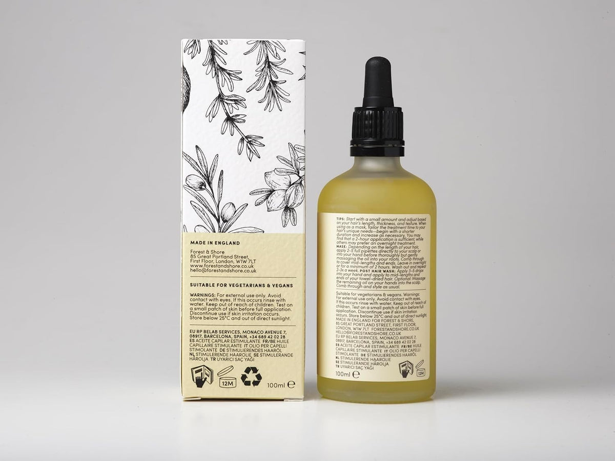 Natural Hair Growth Oil with Rosemary & Biotin for Thicker, Stronger Hair