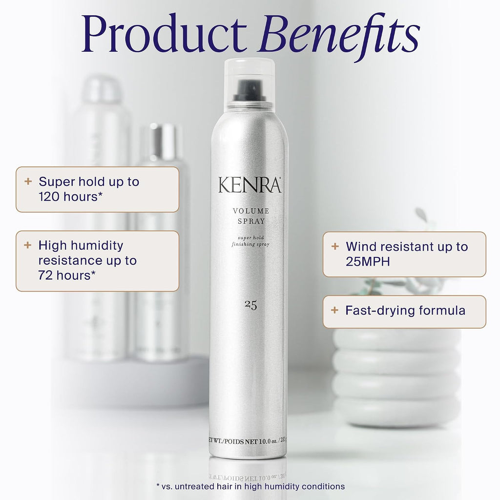 Professional Super Hold Hairspray with Wind & Humidity Resistance - All Hair Types
