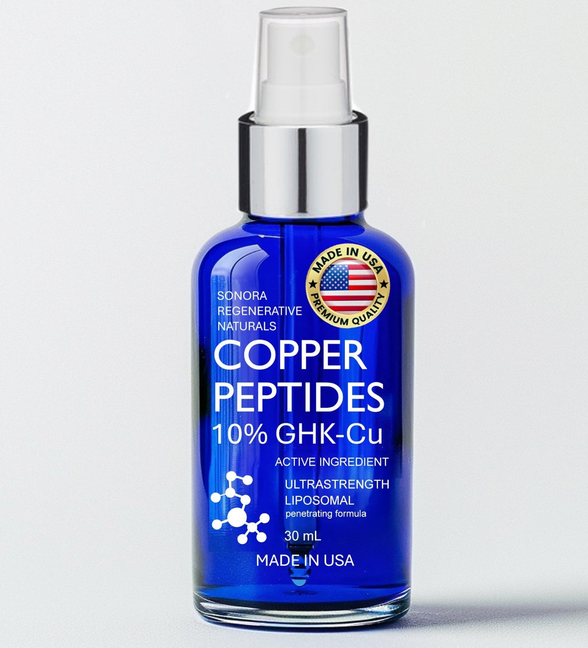 Copper Peptides Hair Growth Serum - 10% Liposomal GHK-Cu for Thicker Hair