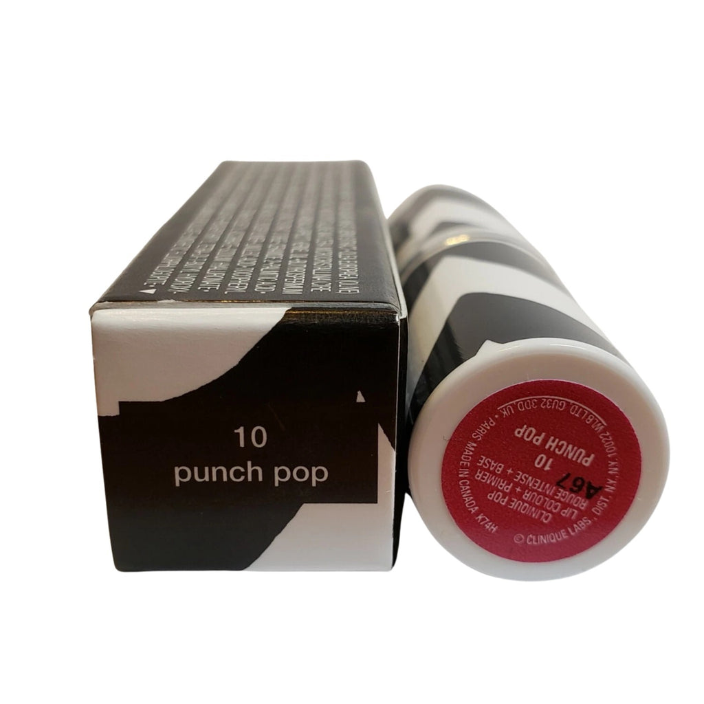 Lipstick with Primer - Clinique Pop Lip Color 10 Punch Pop 0.13 oz