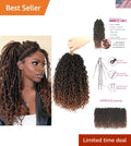 Luxury 14-Inch Goddess Crochet Locs - Fluffy Curly Hair Extensions for Black Women