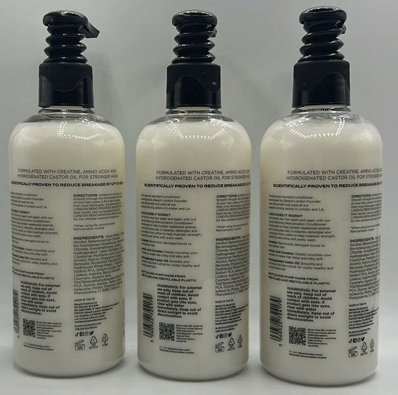 3-Pack Hair Conditioner Set - Reincarnation by Bleach London, 10.14 FL OZ Each