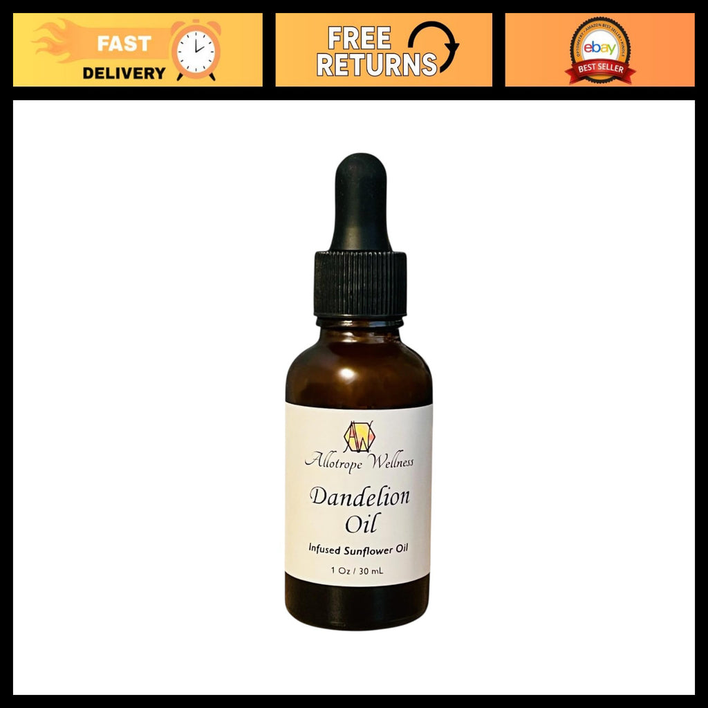 Natural Dandelion Oil for Hair & Skin Care Moisturizer - 1 Oz