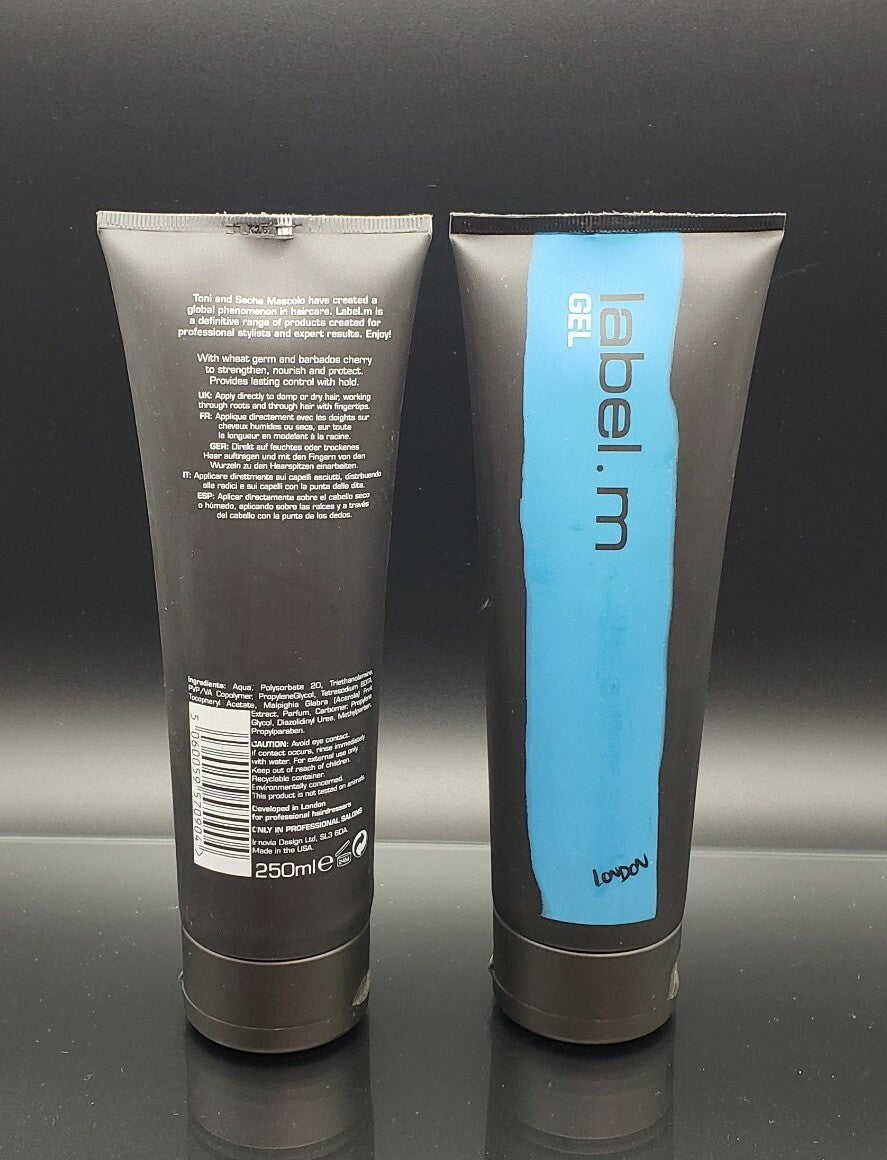 Lot of 2 Professional Hair Gel London for Stylists 250ml