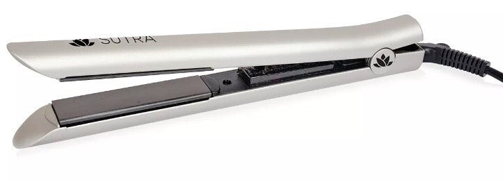 Tourmaline Infused Ceramic 1-Inch Digital Flat Iron - Silver Hair Straightener