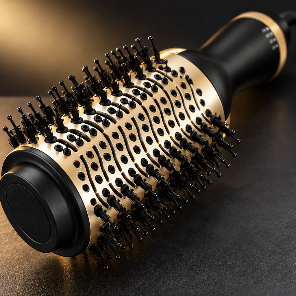 4-in-1 Hot Air Brush Hair Dryer Volumizer Styler - Ceramic Oval 1000W
