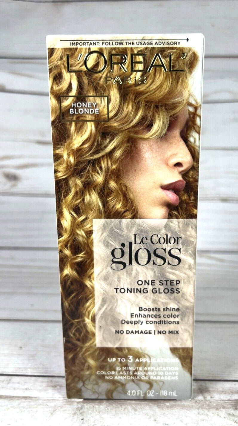 L'Oreal Paris Le Color One Step Toning Gloss Honey Blonde Hair Color Set - 3 Pack