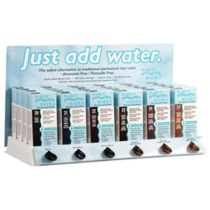 12-Pack Permanent Powder Hair Color Set - Water-Activated, Gray Covering