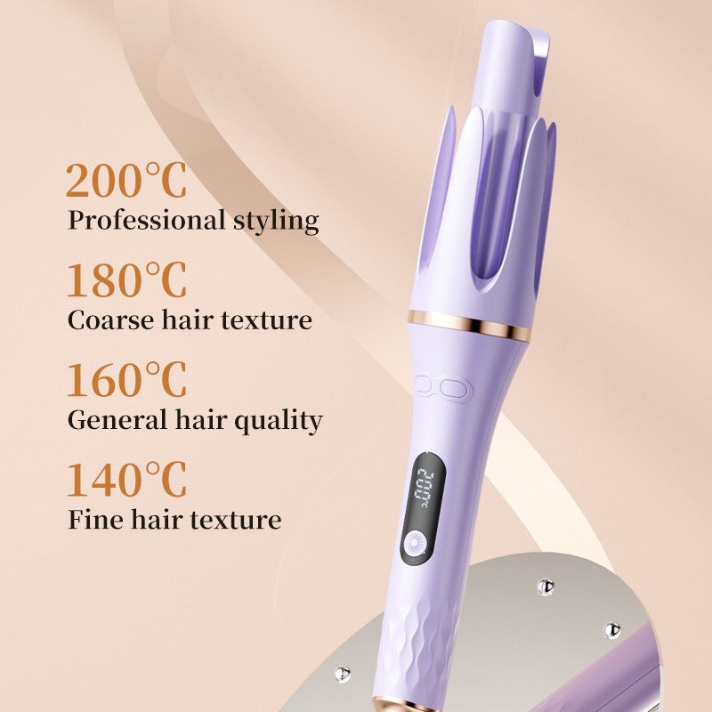 Automatic Hair Curler with 4 Modes, 32mm Rotating Curling Wand - Fast, Safe Styling