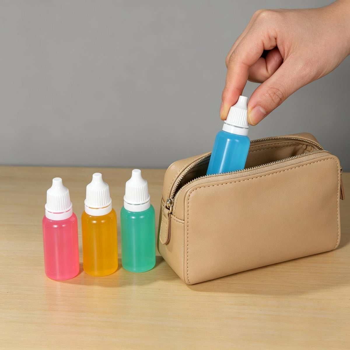 15ml Plastic Dropper Bottles Set with Funnel - Leak-Proof Travel Containers, 6 Pieces