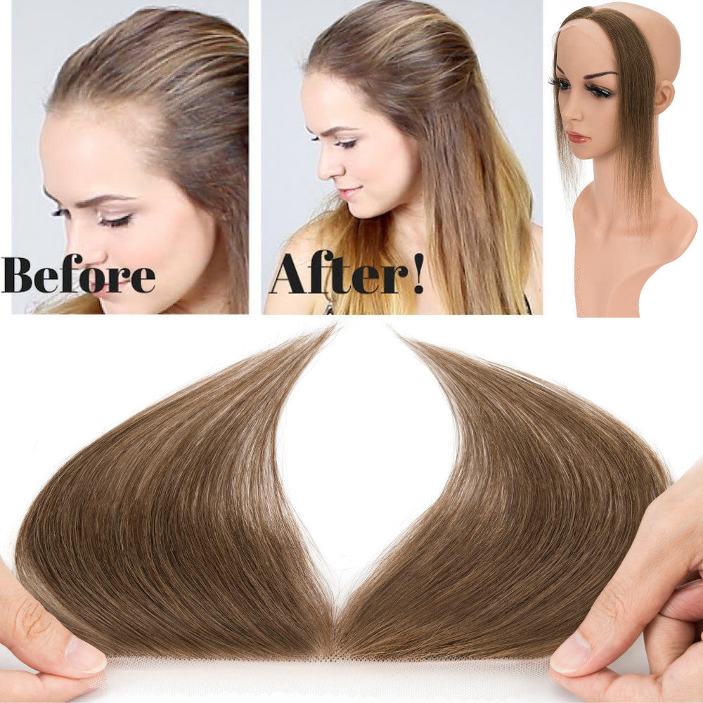 Human Hair Topper with Lace Base - Full Lace Hairpiece for Women