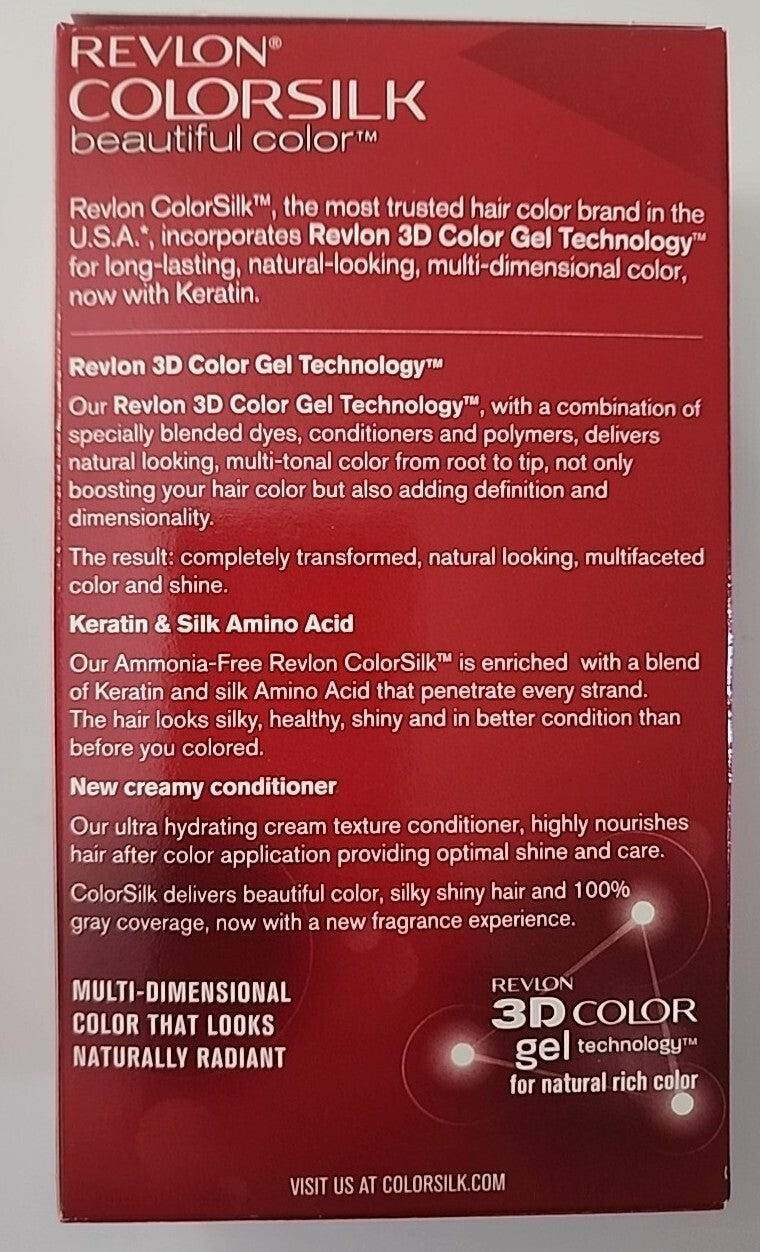 Revlon Colorsilk Permanent Hair Dye Light Brown 51 No Ammonia