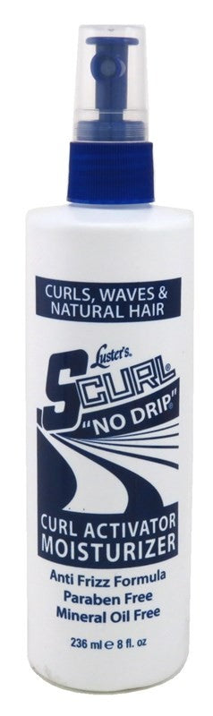 (2 Pack) Lusters S-Curl Moisturizer No Drip 8oz - Anti-Frizz Hair Leave-In