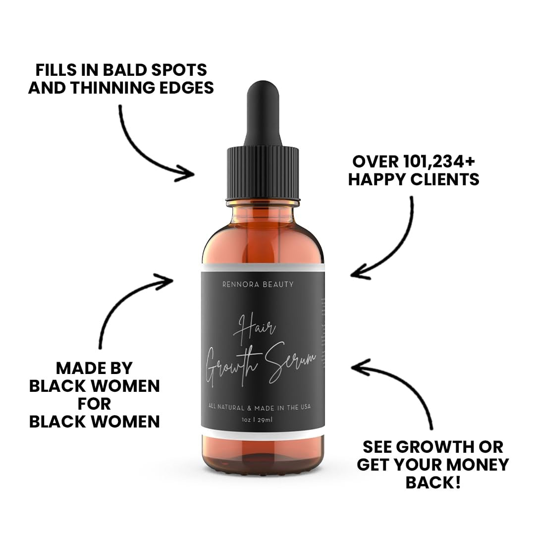 Hair Growth Serum with Peppermint Nettle Rosemary Oil - 2 Pack