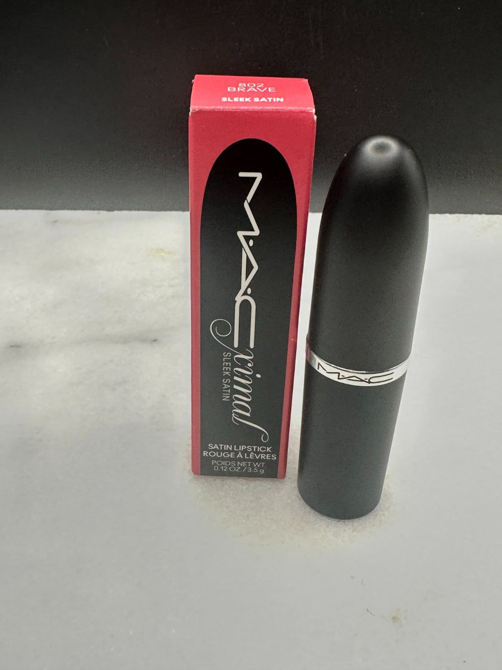 M.A.C Satin Lipstick Brave 802